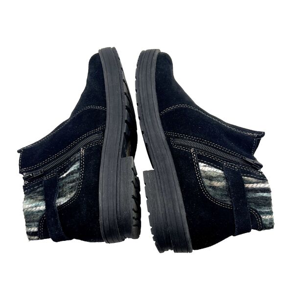 Earth Origins Boots Sz 9.5W Tate Blue Winter Fall Water Repellent Suede Ankle - Picture 1 of 8